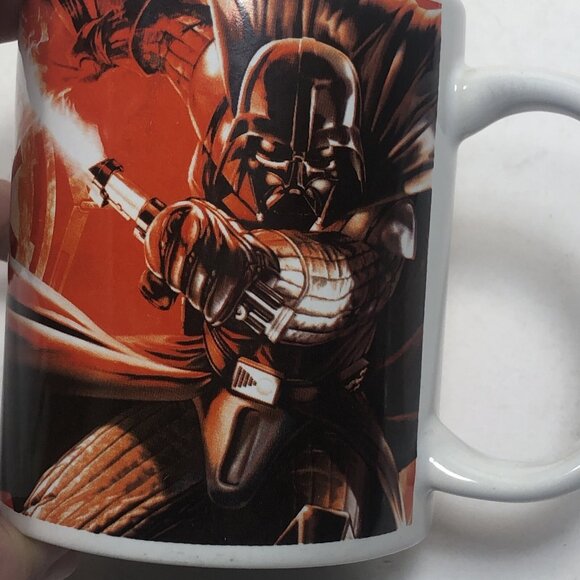 2011 Star Wars Mug Galerie Official Licensed Luke Skywalker Battles Darth Vader - Picture 9 of 10